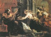 RUBENS, Pieter Pauwel Tereus Confronted with the Head of his Son Itylus oil painting